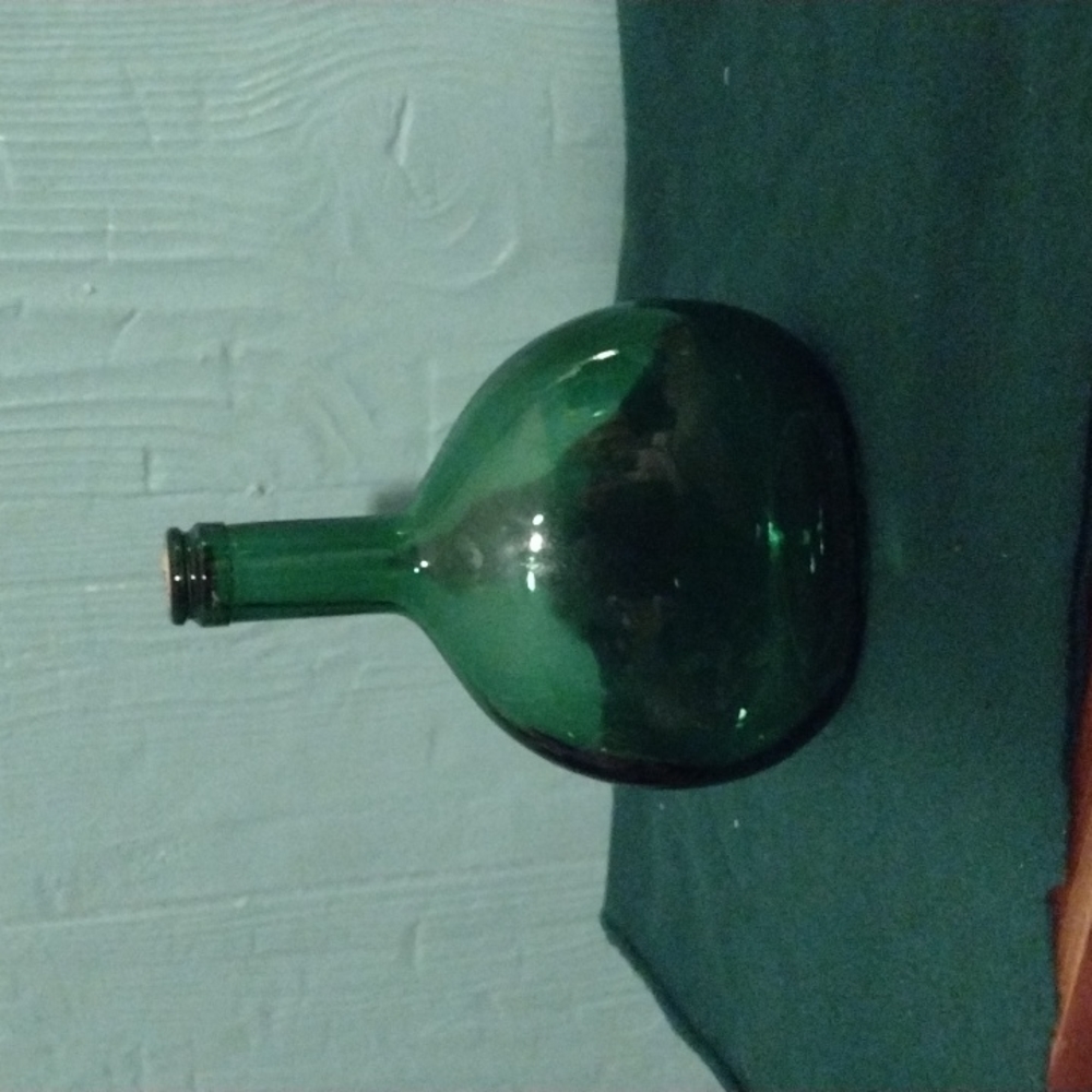 Vintage Green Decorative Bottle